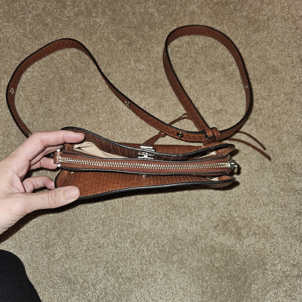 Rebecca Minkoff Woven Leather Crossbody Bag - Brown - Picture 4 of 4